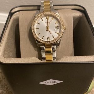 Fossil Scarlette Mini Two Tone Stainless Steel Watch